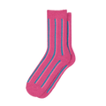 Ladies Column Stripe Fun Socks