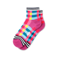 Ladies Checked Anklet Fun Socks