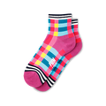Ladies Checked Anklet Fun Socks