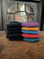 Men's 5pp Heel and Toe Ankle Socks - Jewel Tones