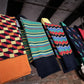 Men's 5pp Bright Ankle Socks - Zig Zag