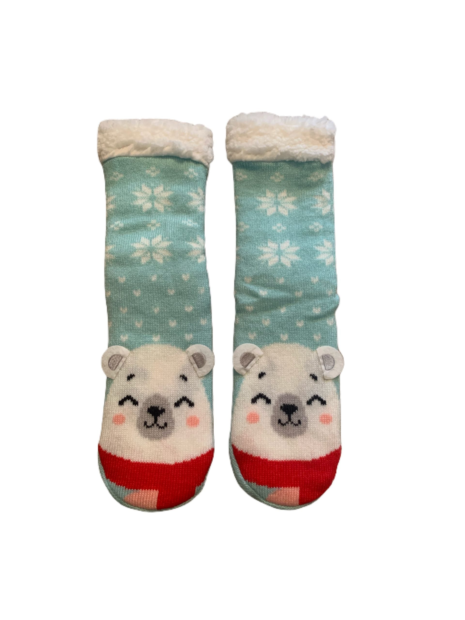 Ladies Polar Bear Lounge Sock Gift Box