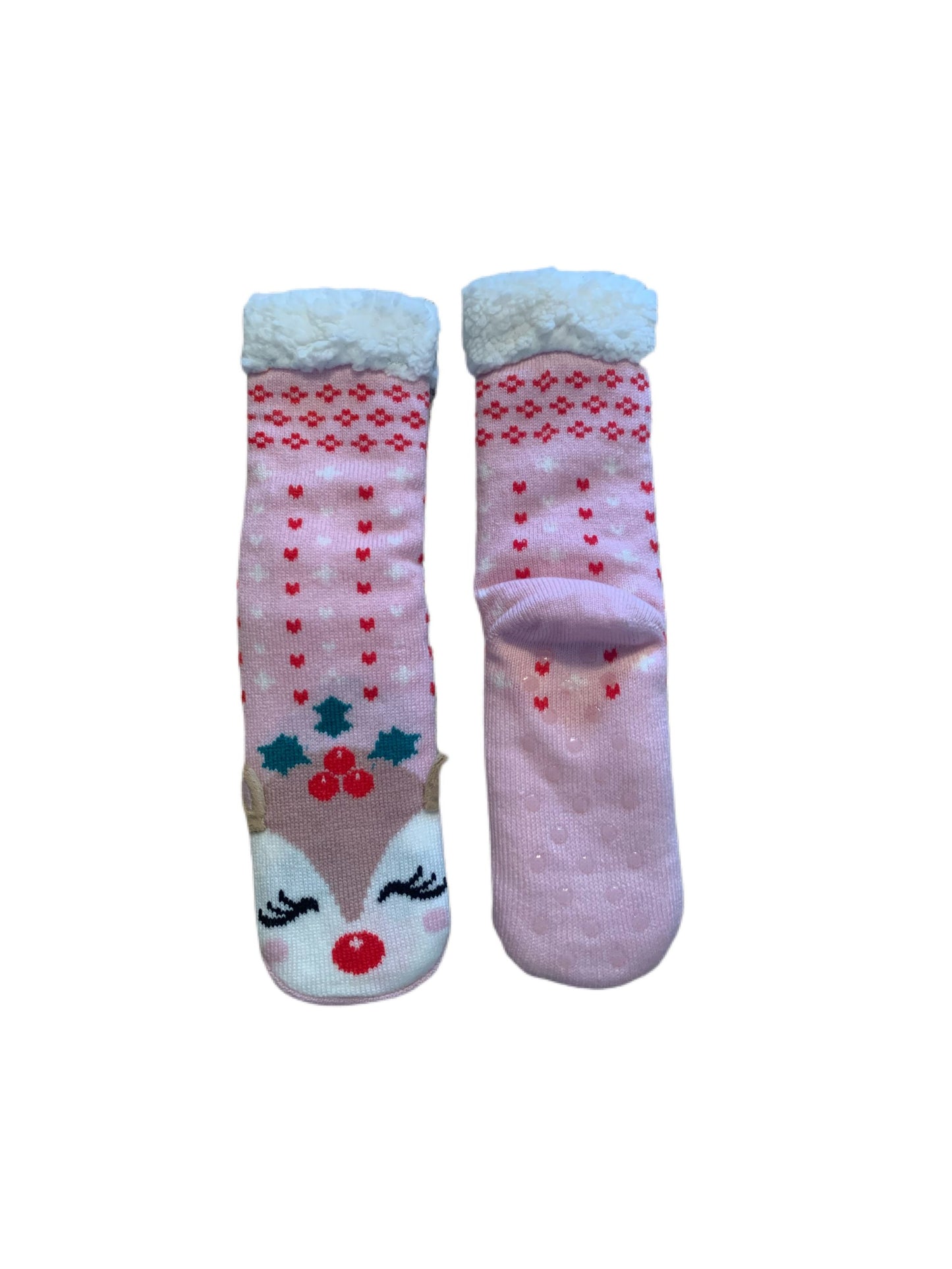 Ladies Reindeer Lounge Sock Gift Box