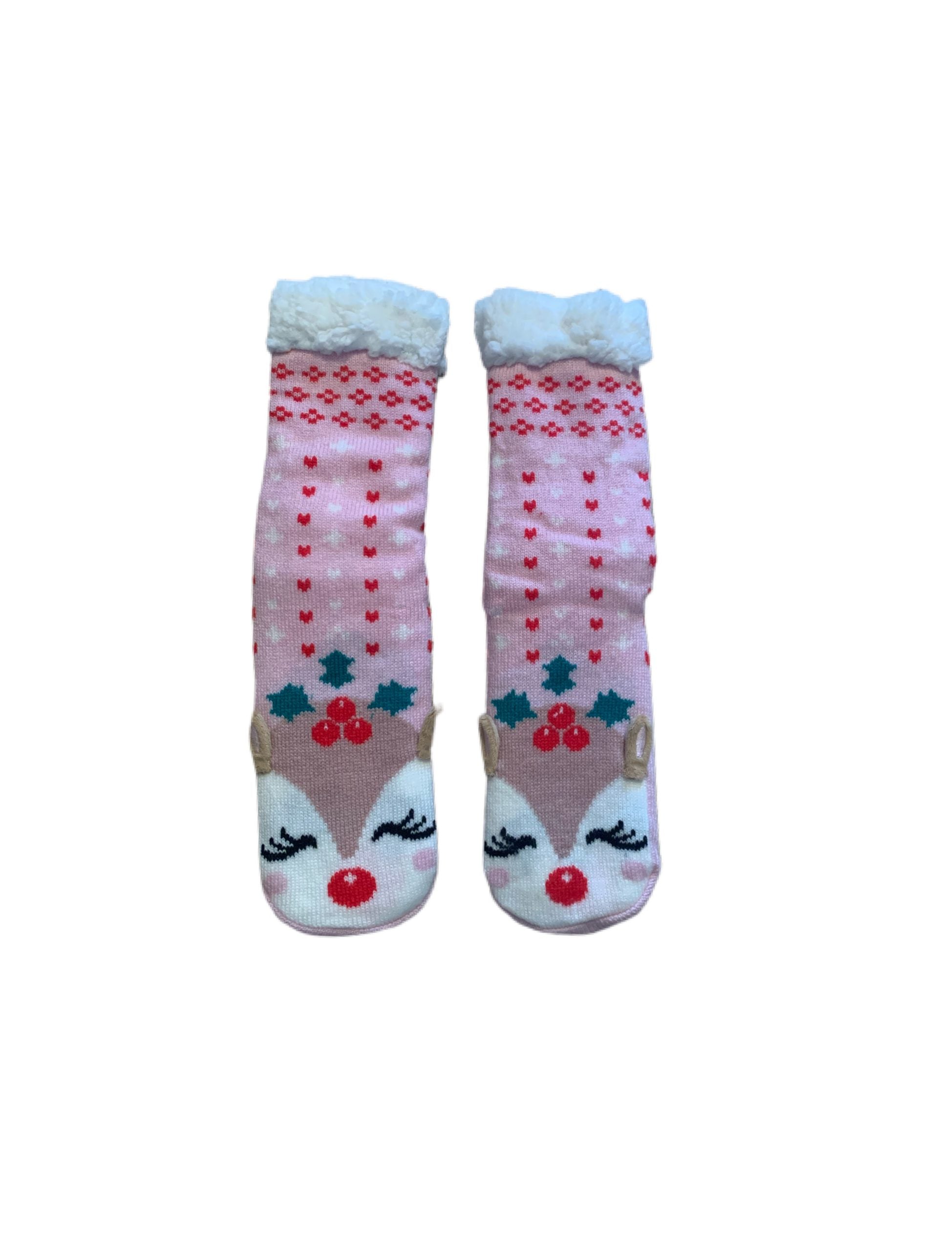 Ladies Reindeer Lounge Sock Gift Box