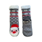 Ladies Santa Pom Pom Hat Lounge Sock Gift Box