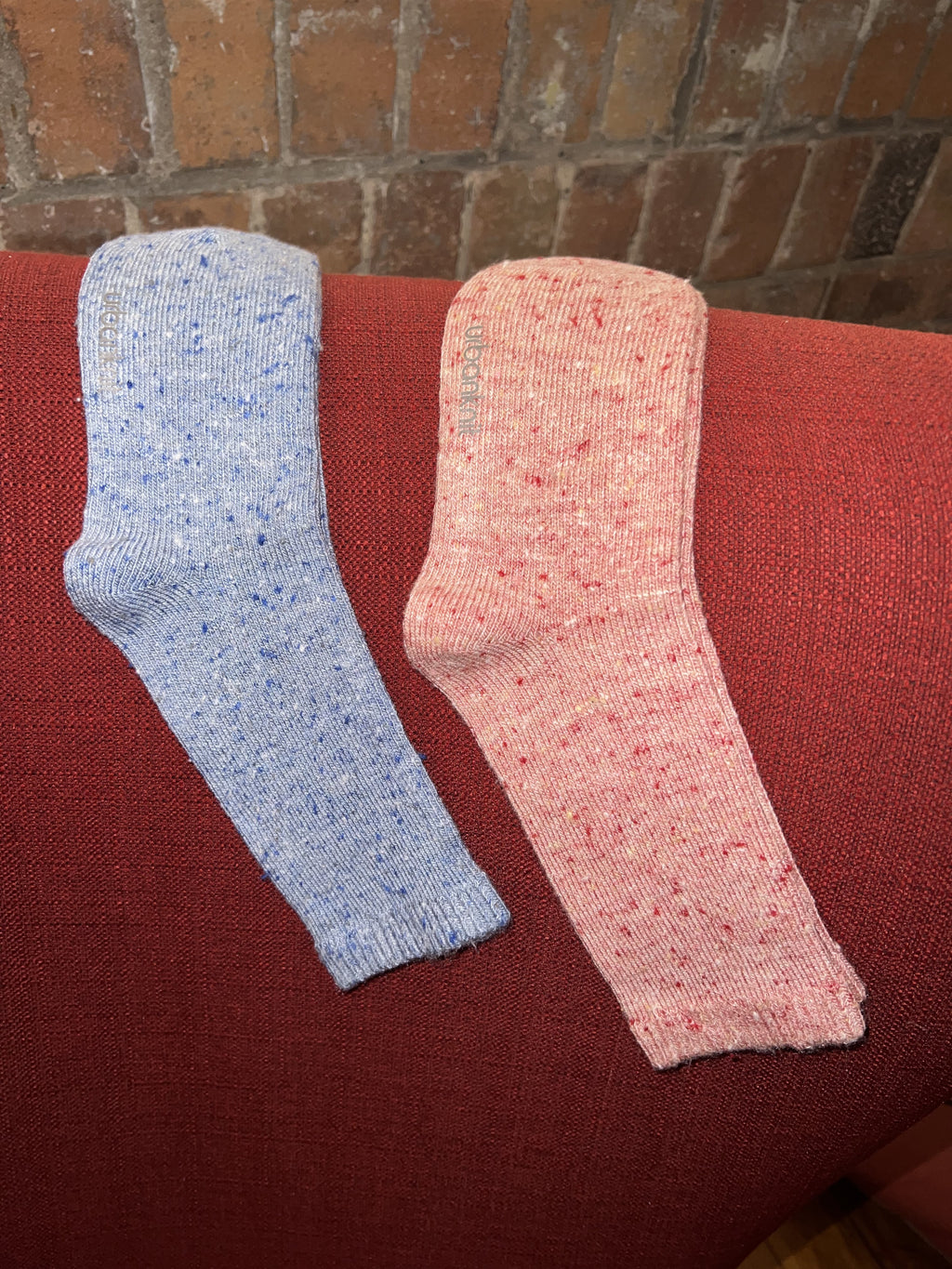 Ladies Shangtung Blossom Pink Jaspe Sock