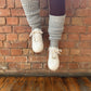 Ladies Grey Waffle Leg Warmer