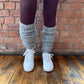 Ladies Dusky Grey Leg Warmer