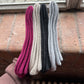 Ladies Pink Cashmere Rib Socks
