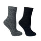 Ladies 2PP Dark Colours Pretty Ankle Socks