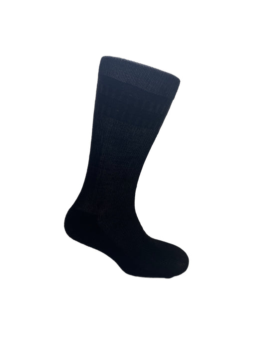 Men's Black Relaxed Top Sock