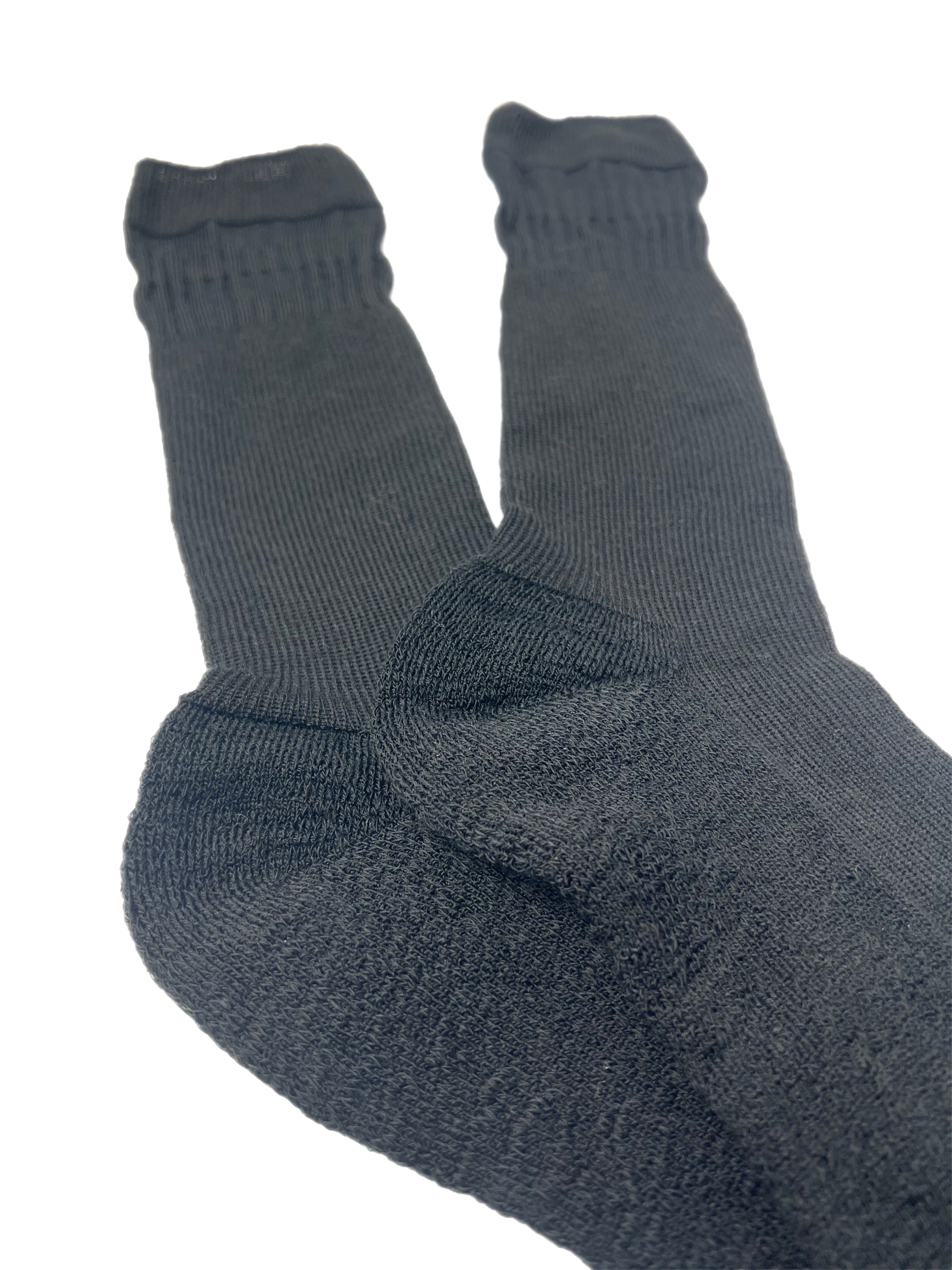 Men's Black Relaxed Top Sock