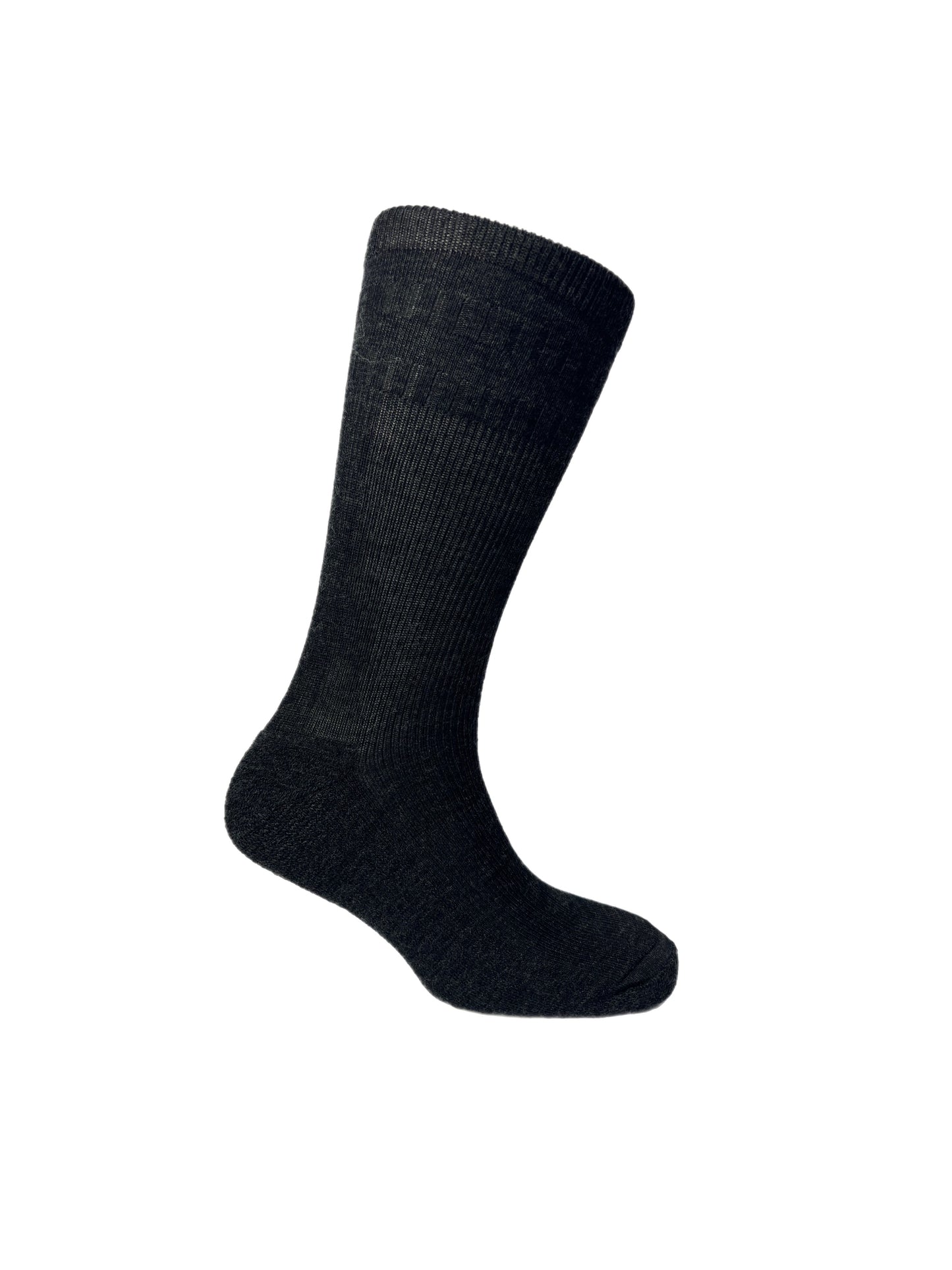 Men's Charcoal Relaxed Top Sock