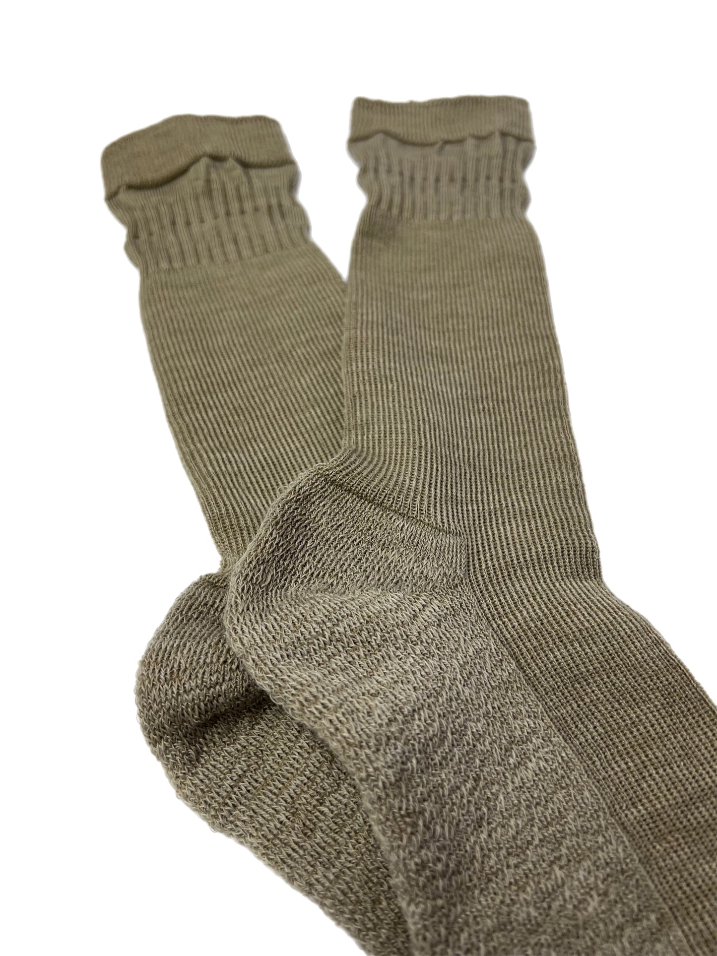 Men's Beige Relaxed Top Sock