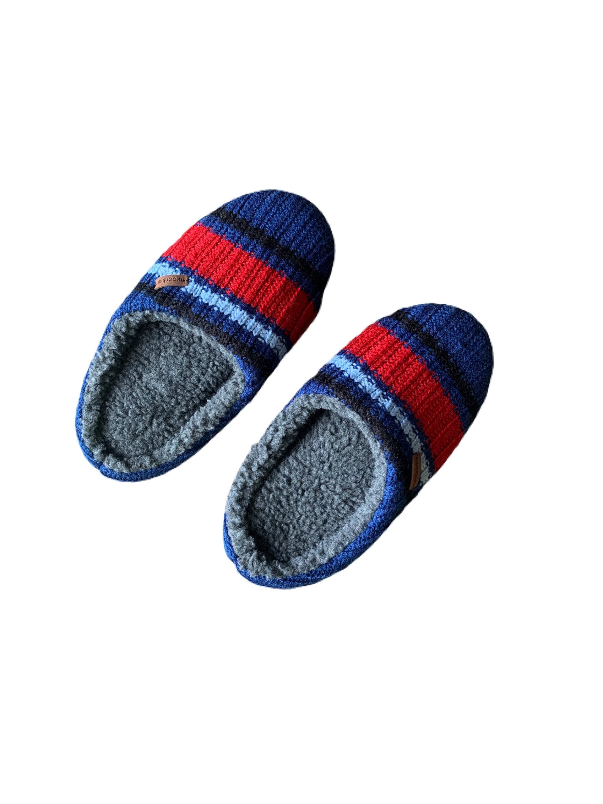 Men's Multi Striped Slippers