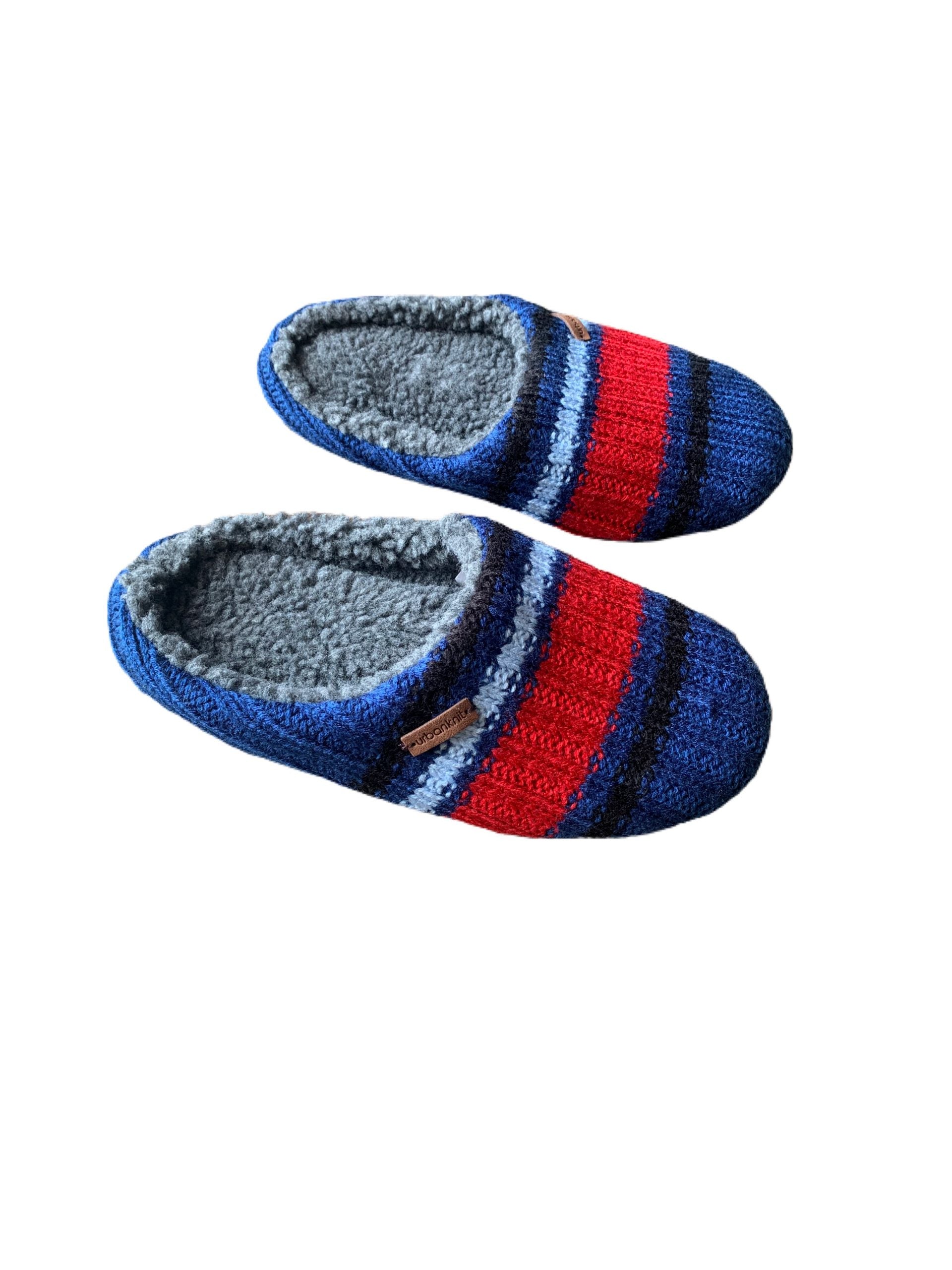 Men's Multi Striped Slippers
