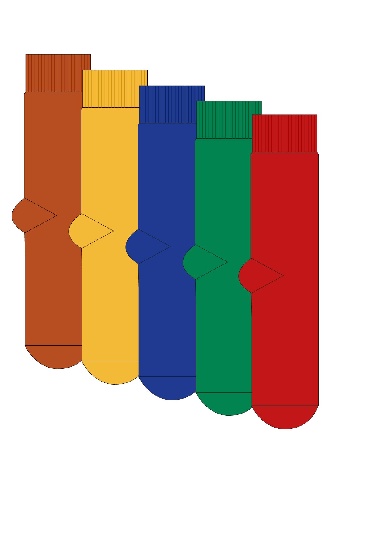 Men's 5pp Bamboo Ankle Socks - Vibrant