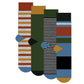 Men's 4pp Boot Ankle Socks - Black/Grey