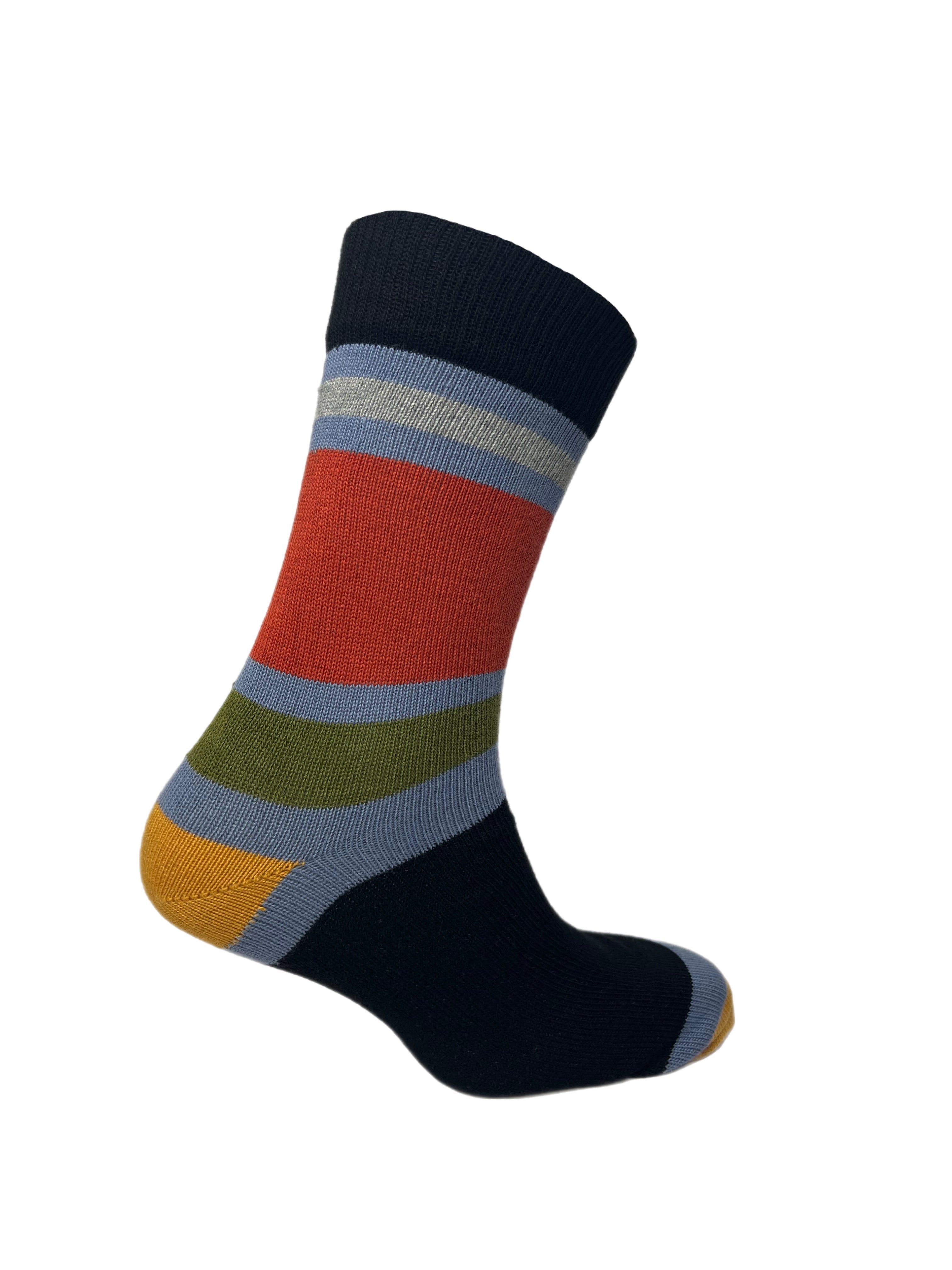 Men's 4pp Boot Ankle Socks - Black/Grey