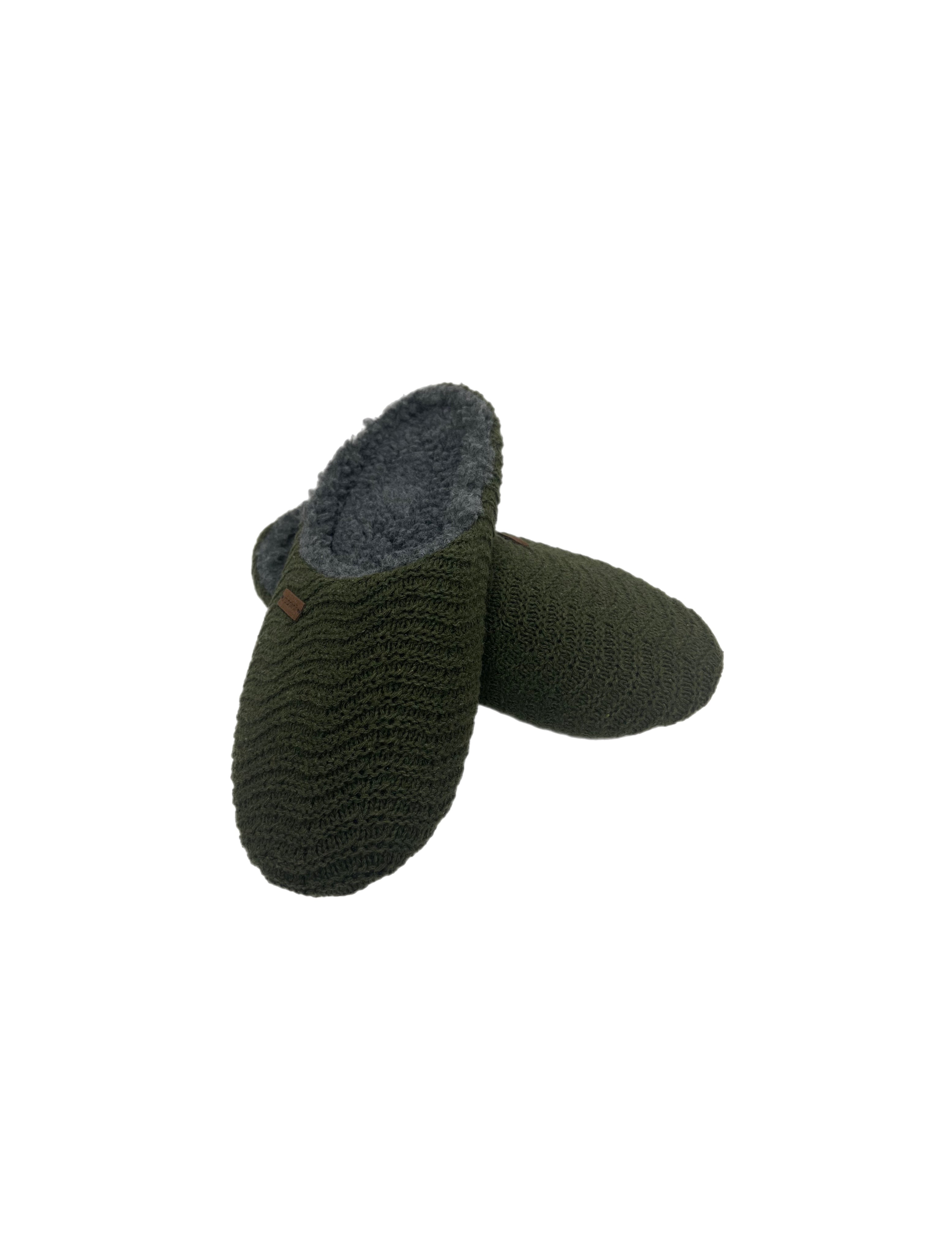 Men's Forest Green Cosy Slippers