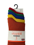 Men's 5pp Bamboo Ankle Socks - Vibrant