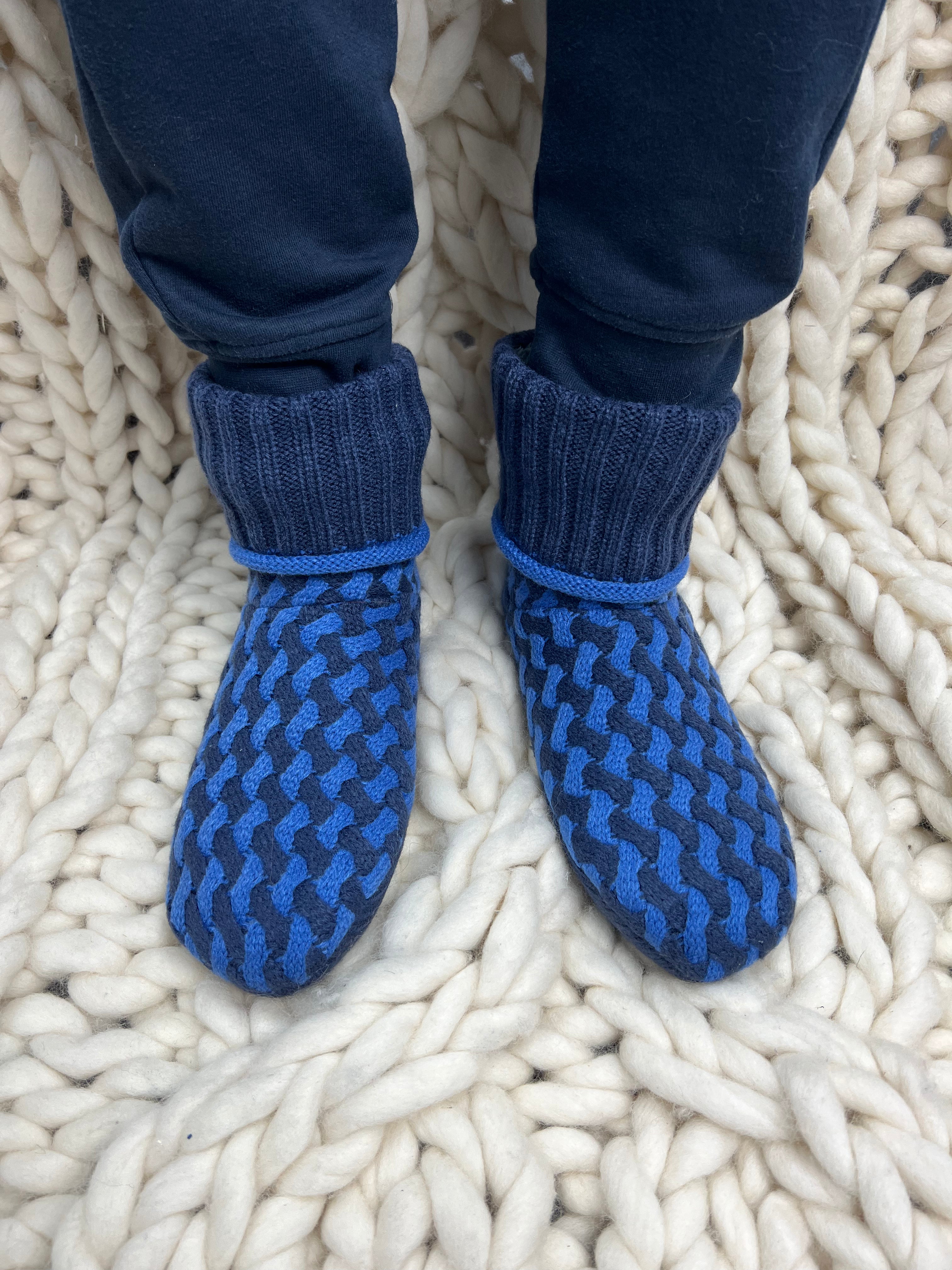 Men's Blue Two Toned Bootie