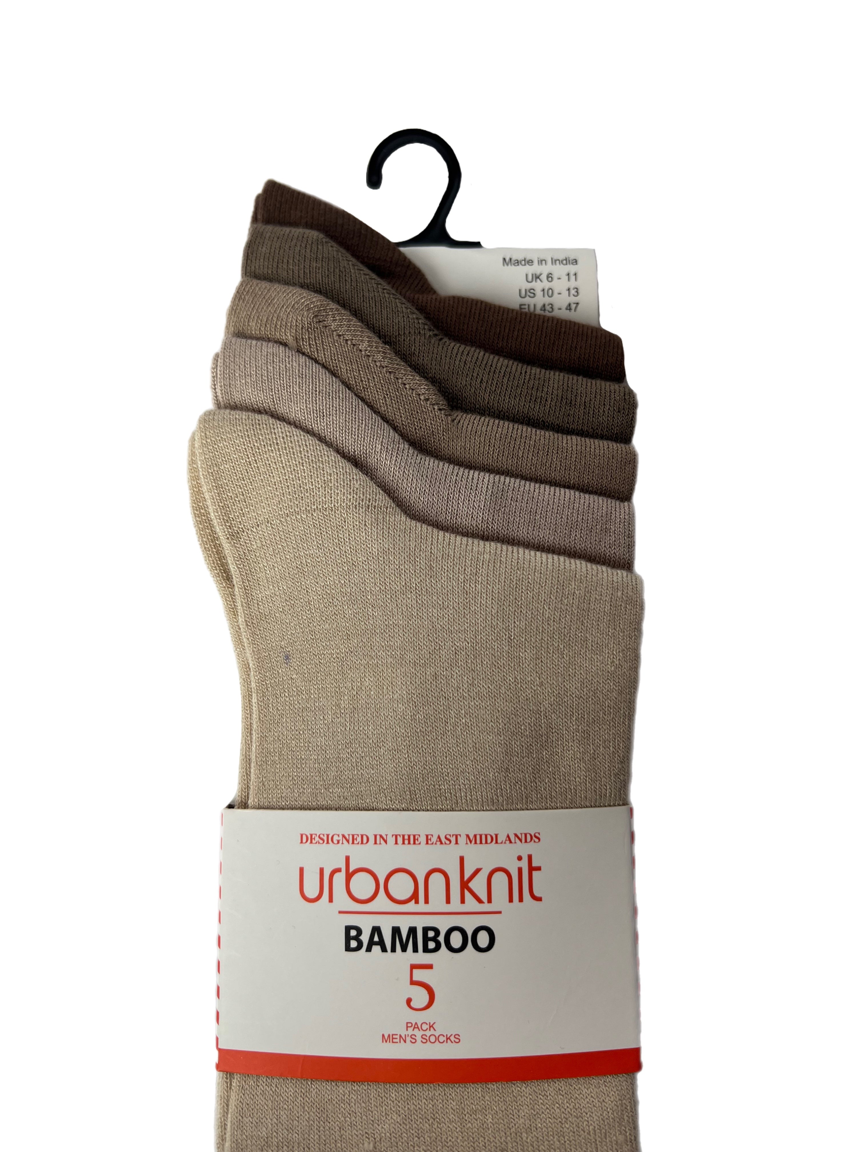 Men's 5pp Bamboo Ankle Socks - Chino