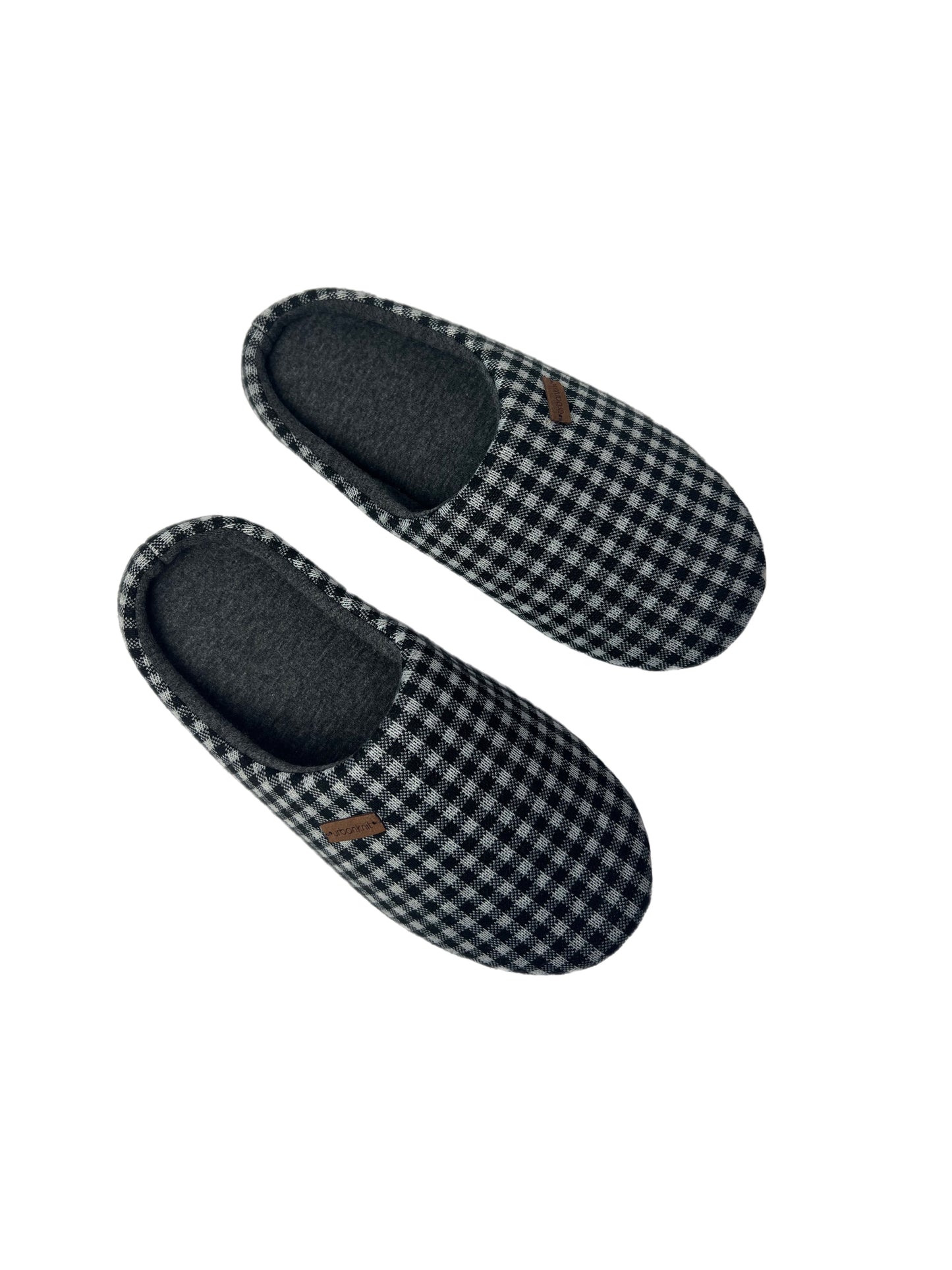 Men's Black & Grey Slippers