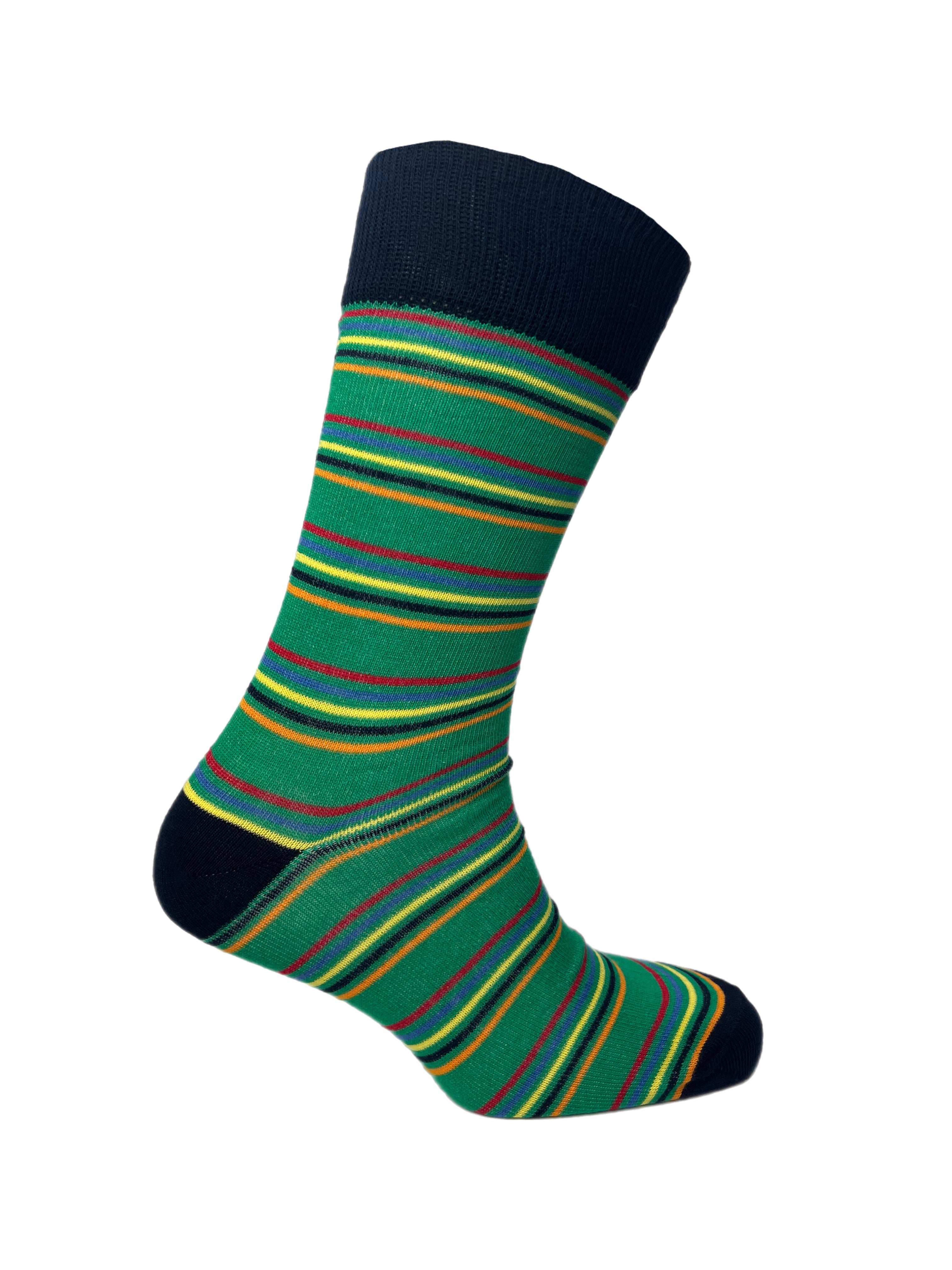 Men's 5pp Bright Ankle Socks - Zig Zag