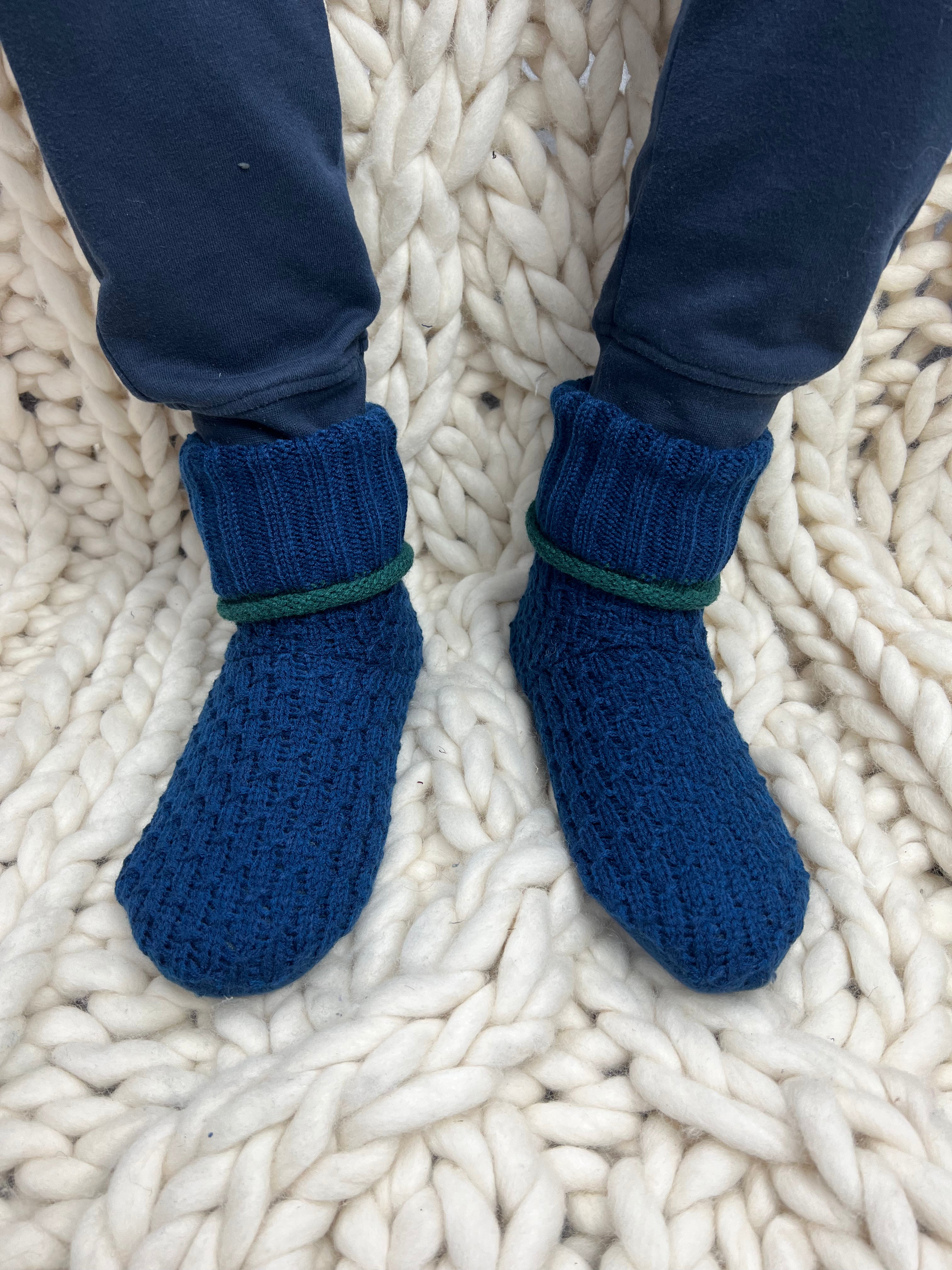 Men's Midnight and Green Tipped Bootie