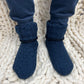 Men's Navy and Black Tipped Bootie