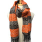 Men's Orange & Brown Lightweight Diamond Scarf