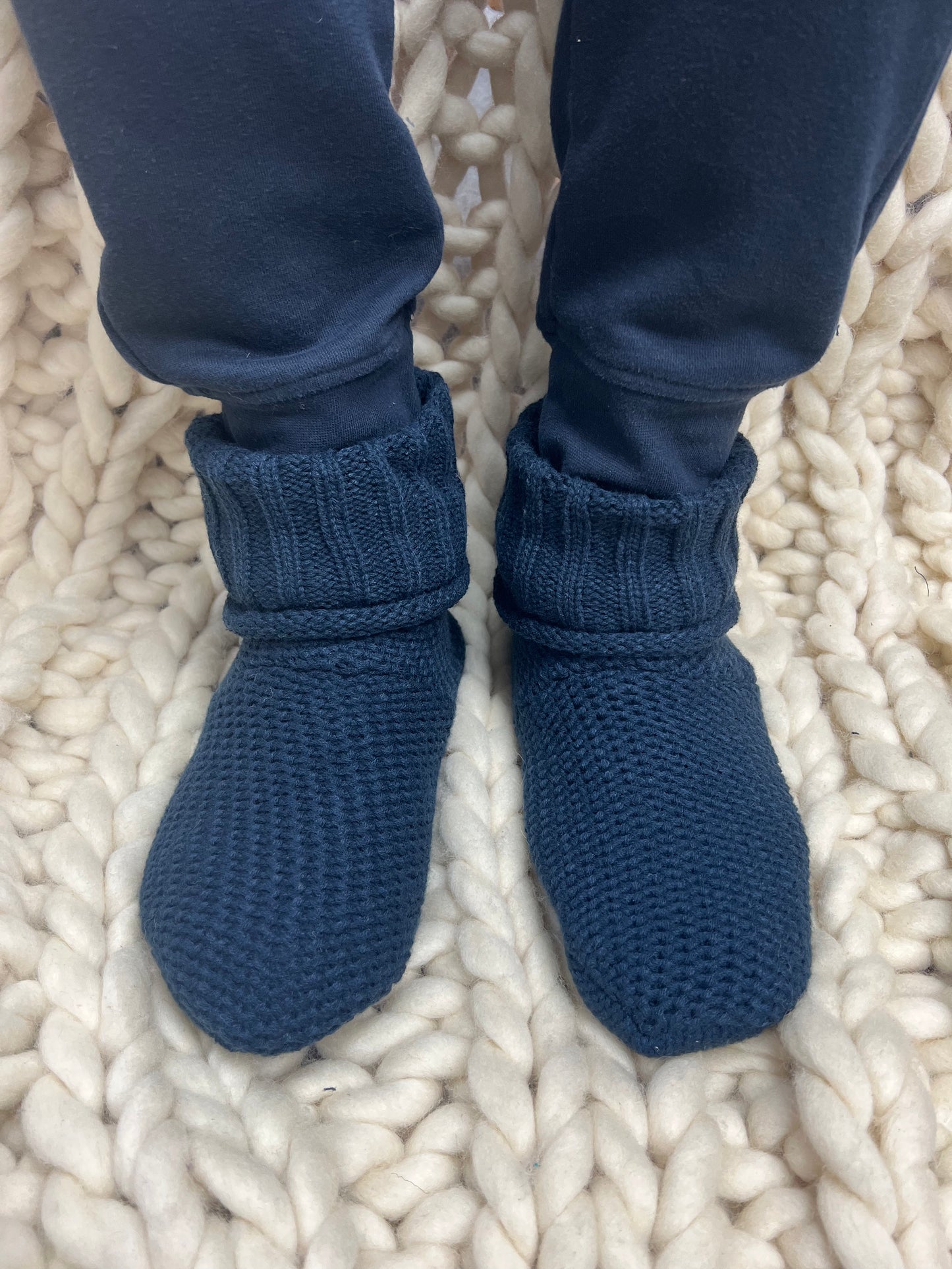 Men's Navy Blue Bootie