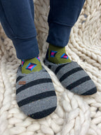 Men's Charcoal Nep Cosy Slippers