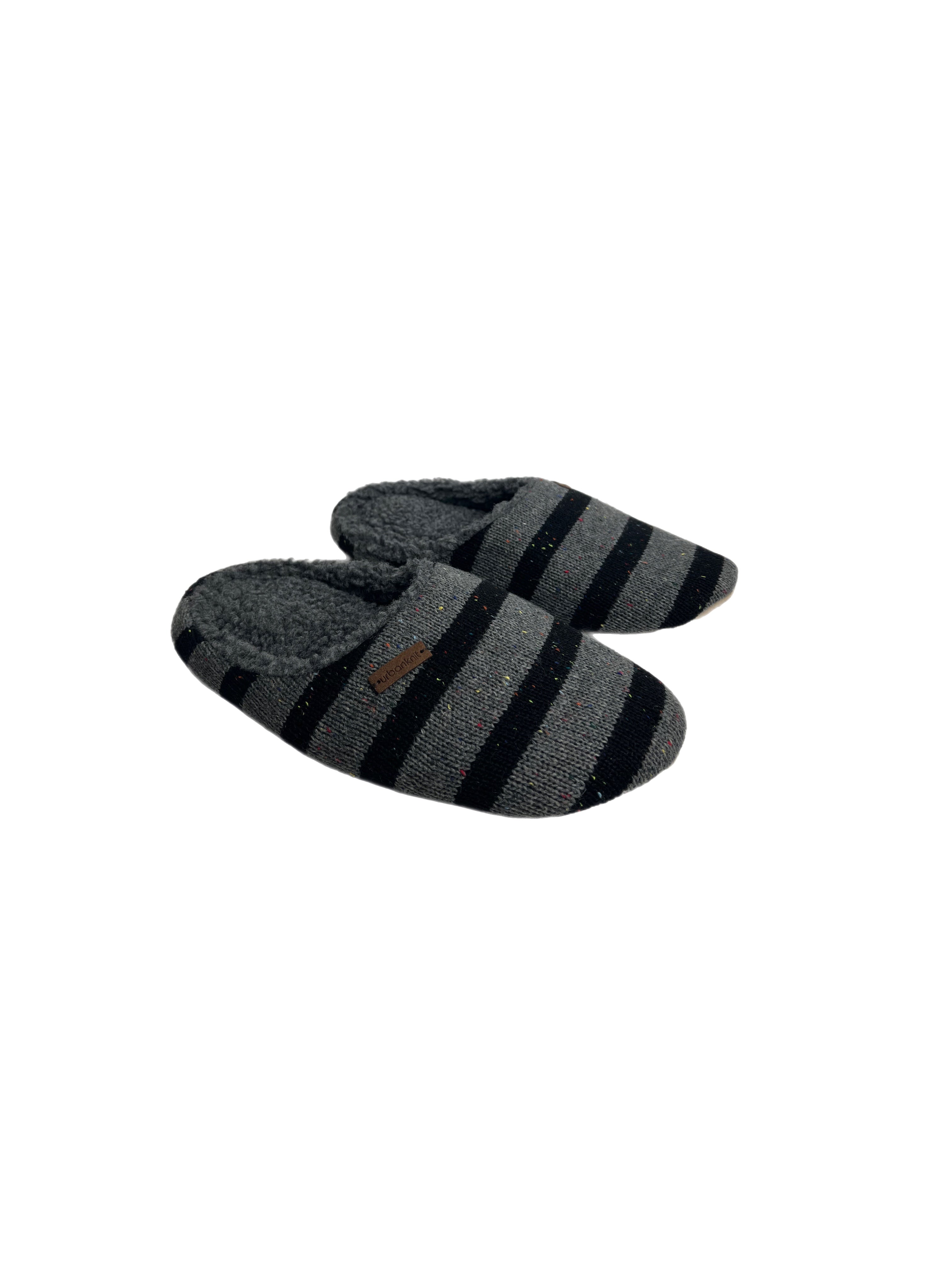 Men's Charcoal Nep Cosy Slippers