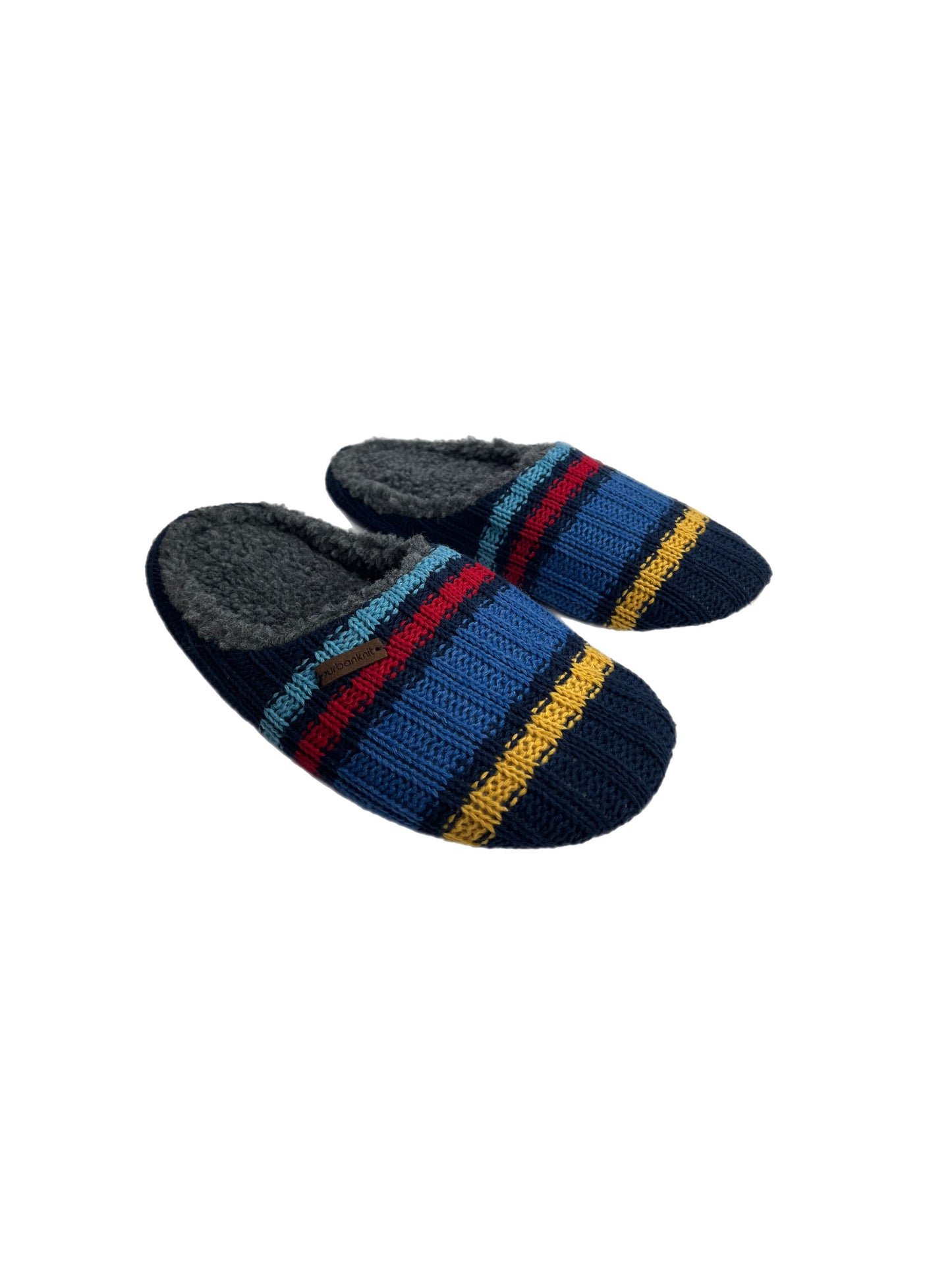 Men's Bold Stripe Cosy Slipper