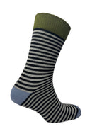 Men's 4pp Boot Ankle Socks - Black/Grey