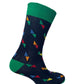 Men's 5pp Bright Ankle Socks - Zig Zag